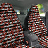 Striped Chili White And Black Print Car Seat Covers-grizzshop