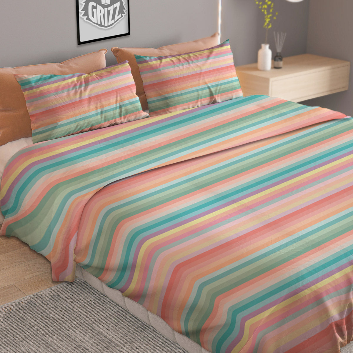 Snowman Cute Print Duvet Cover Bedding Set