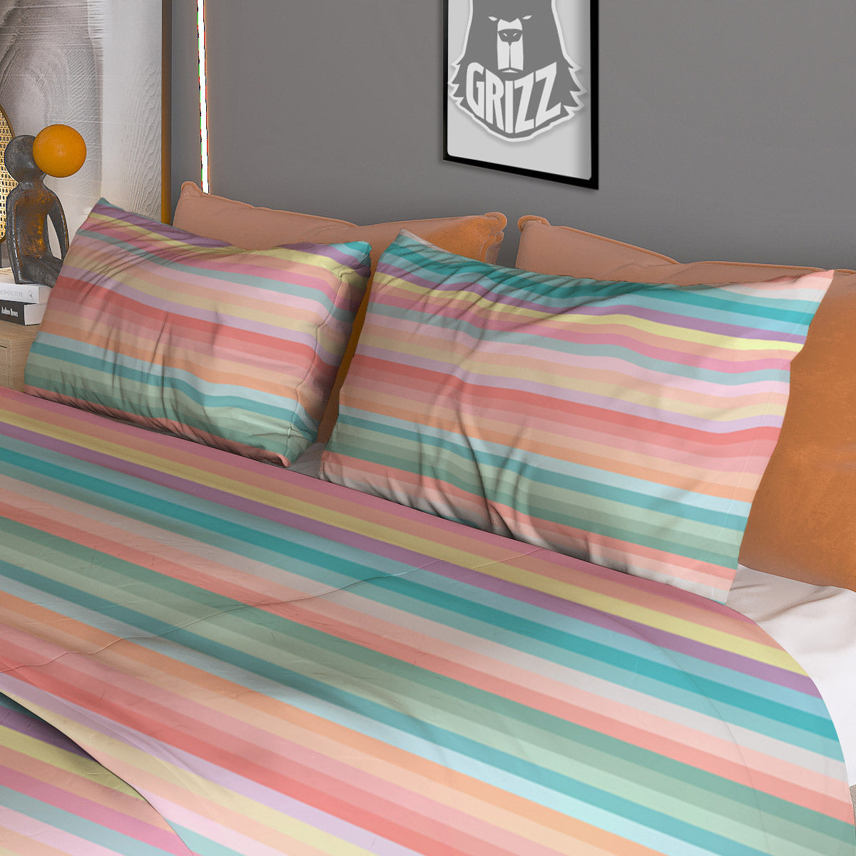 Snowman Cute Print Duvet Cover Bedding Set