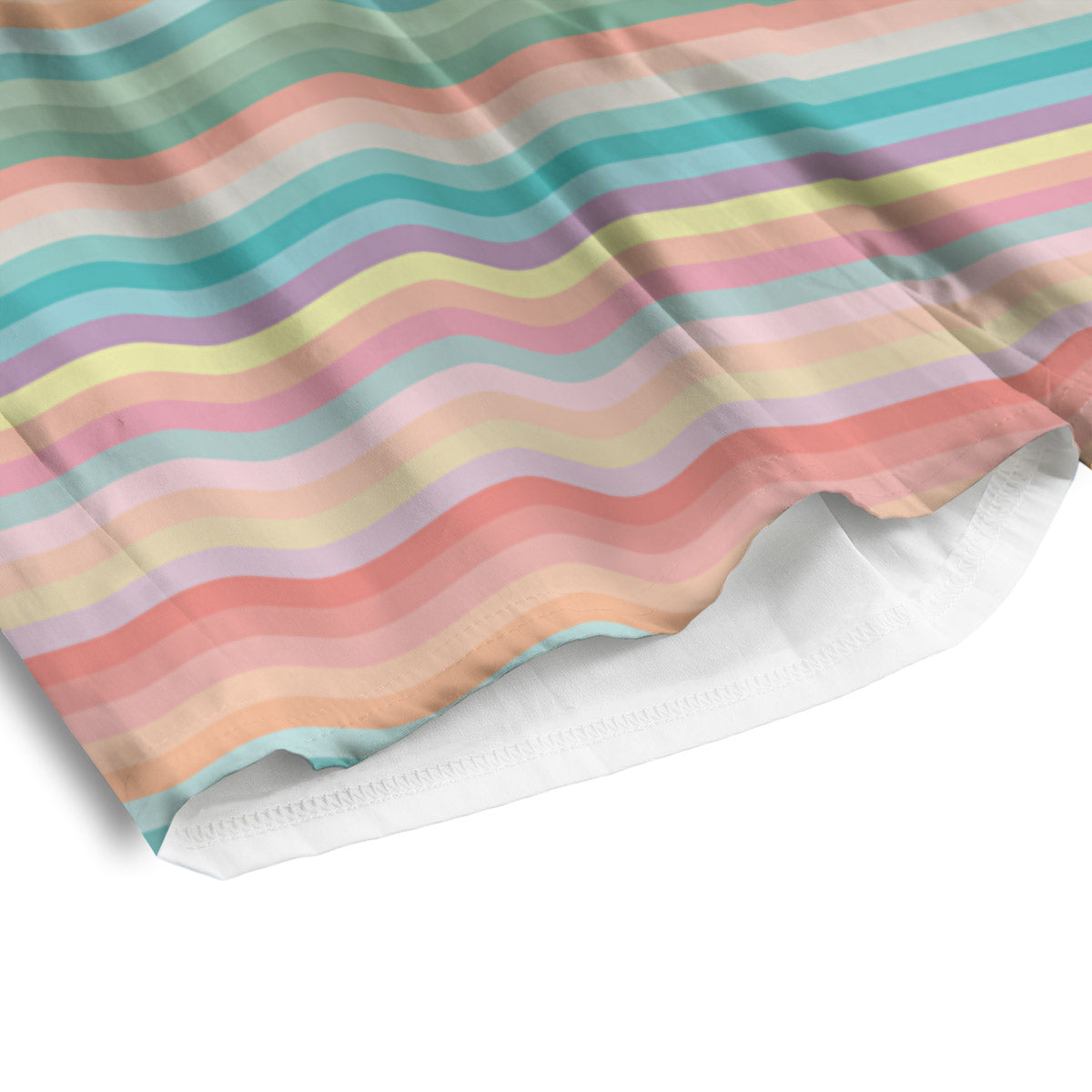 Striped Colorful Print Pattern Men's Athletic Shorts