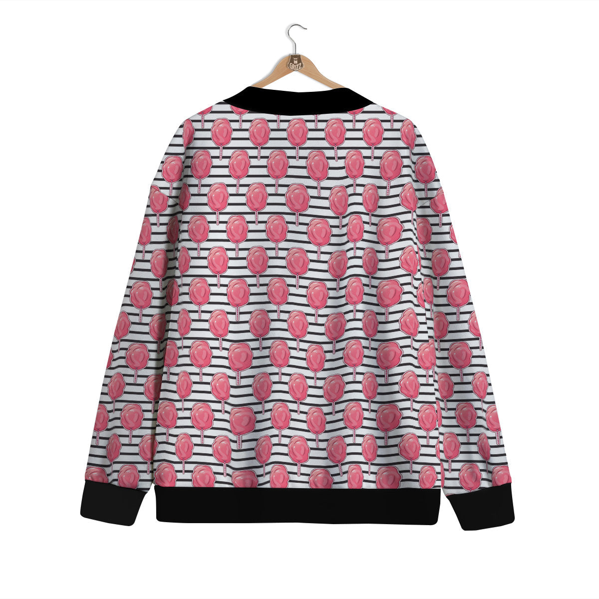 Striped Cotton Candy Print Pattern Cardigan-grizzshop