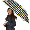 Striped Daffodil Yellow Print Pattern Umbrella-grizzshop