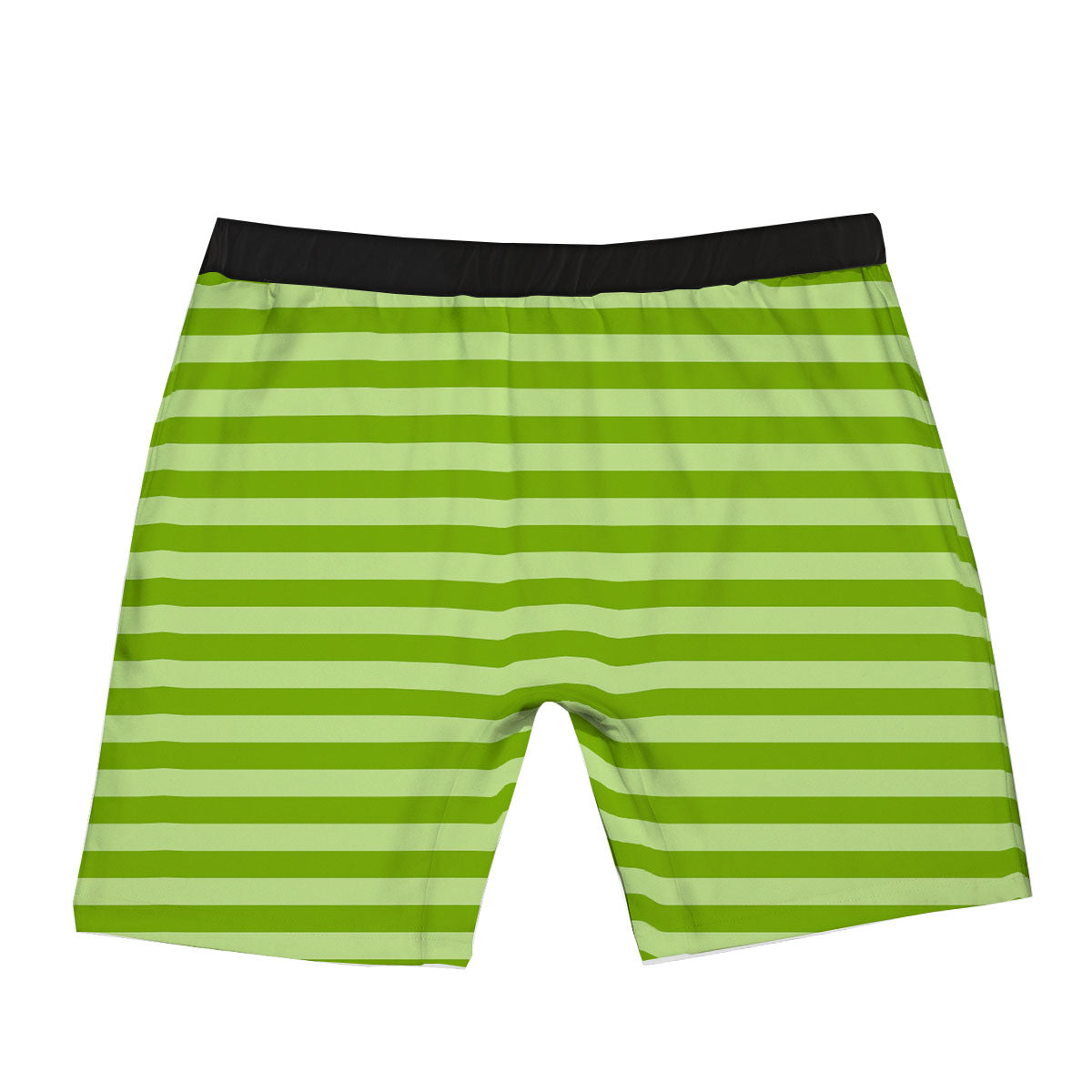 Striped Green Print Pattern Boxer Briefs-grizzshop