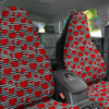 Striped Heart White And Black Print Car Seat Covers-grizzshop