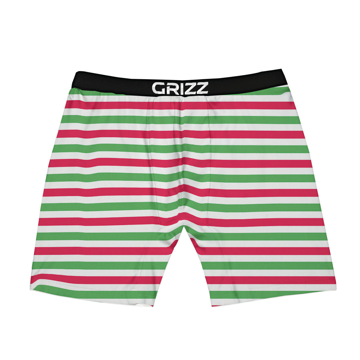 Striped Merry Christmas Print Pattern Boxer Briefs-grizzshop