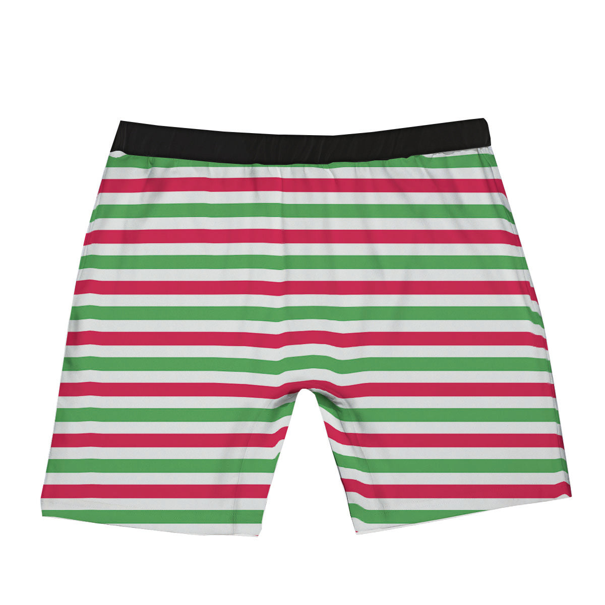Striped Merry Christmas Print Pattern Boxer Briefs-grizzshop