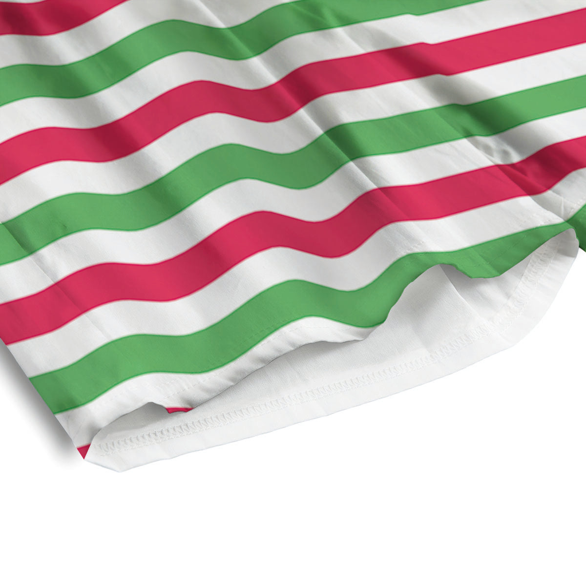 Striped Merry Christmas Print Pattern Men's Athletic Shorts
