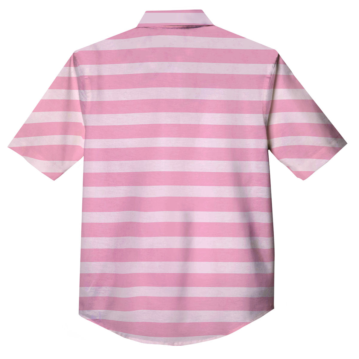 Striped Pink Print Pattern Button Up Shirt-grizzshop