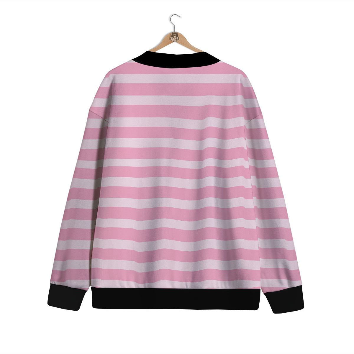 Striped Pink Print Pattern Cardigan-grizzshop