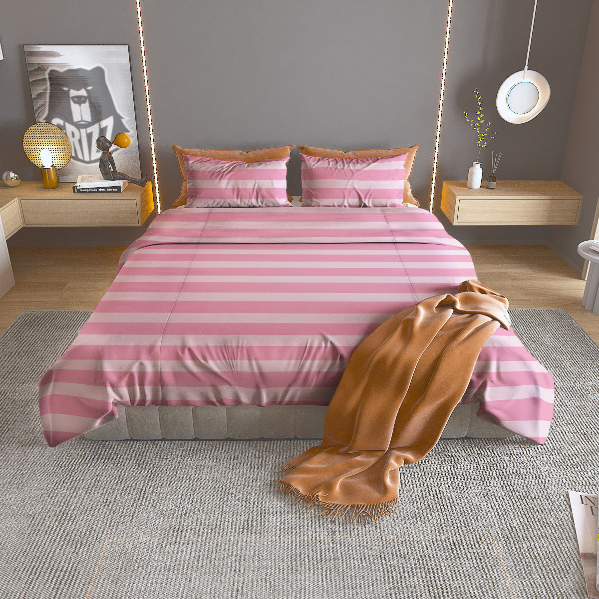Surfing Summer Print Pattern Duvet Cover Bedding Set