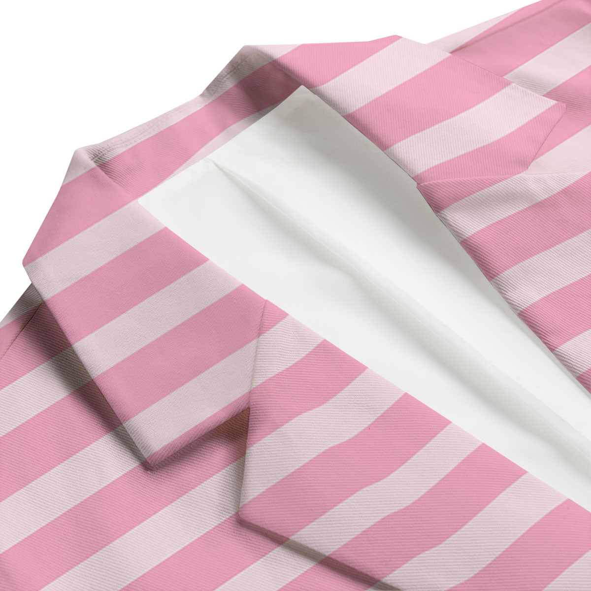 Striped Pink Print Pattern Men's Blazer-grizzshop