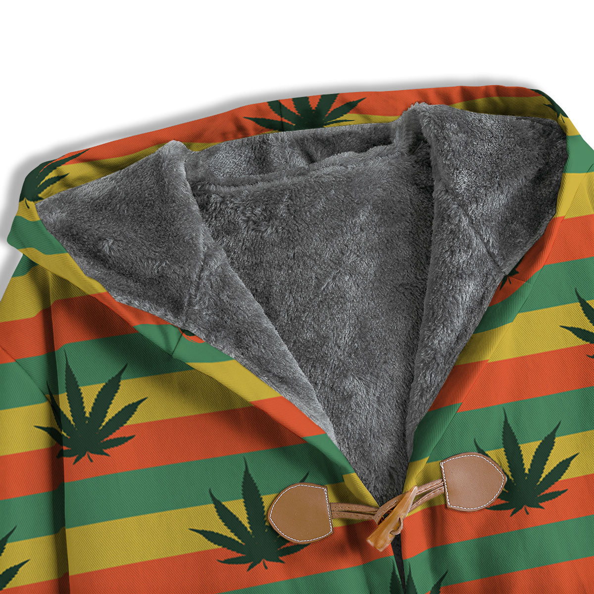 Striped Rasta Print Pattern Men's Windbreaker Jacket-grizzshop