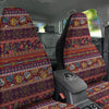 Striped Skull Mexican Style Print Pattern Car Seat Covers-grizzshop