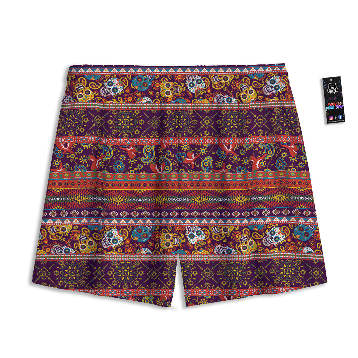 St. Patrick's Day Green Plaid Print Mesh Shorts