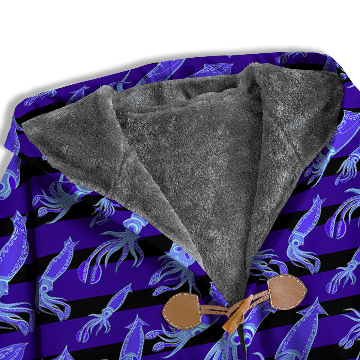 Striped Squid Print Pattern Men's Windbreaker Jacket-grizzshop