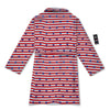 Striped USA Patriotic Print Pattern Bathrobe-grizzshop