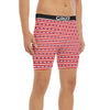 Striped USA Patriotic Print Pattern Boxer Briefs-grizzshop