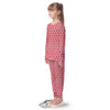 Striped USA Patriotic Print Pattern Kid's Pajamas-grizzshop