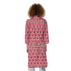 Striped USA Patriotic Print Pattern Kimono-grizzshop