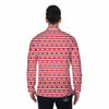 Striped USA Patriotic Print Pattern Men's Long Sleeve Shirts-grizzshop