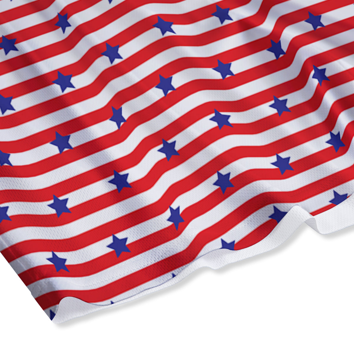 Striped USA Patriotic Print Pattern Mesh Shorts