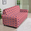 Striped USA Patriotic Print Pattern Sofa Cover-grizzshop