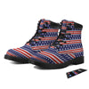 Striped USA Print Pattern Boots-grizzshop