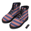 Striped USA Print Pattern Boots-grizzshop