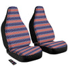 Striped USA Print Pattern Car Seat Covers-grizzshop