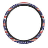 Striped USA Print Pattern Car Steering Wheel Cover-grizzshop