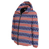 Striped USA Print Pattern Down Jacket-grizzshop