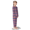 Striped USA Print Pattern Kid's Pajamas-grizzshop