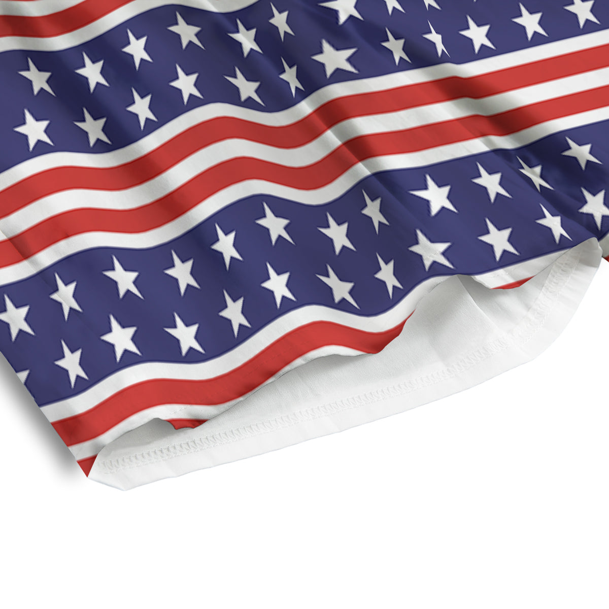 Striped USA Print Pattern Men's Athletic Shorts