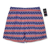 Striped USA Print Pattern Men's Running Shorts-grizzshop