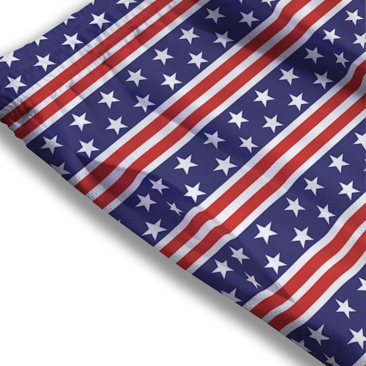 Striped USA Print Pattern Mesh Shorts