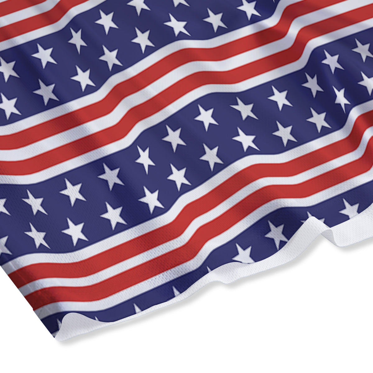 Striped USA Print Pattern Mesh Shorts