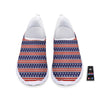 Striped USA Print Pattern Nurse Shoes-grizzshop