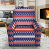 Striped USA Print Pattern Recliner Slipcover-grizzshop