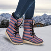 Striped USA Print Pattern Snow Boots-grizzshop