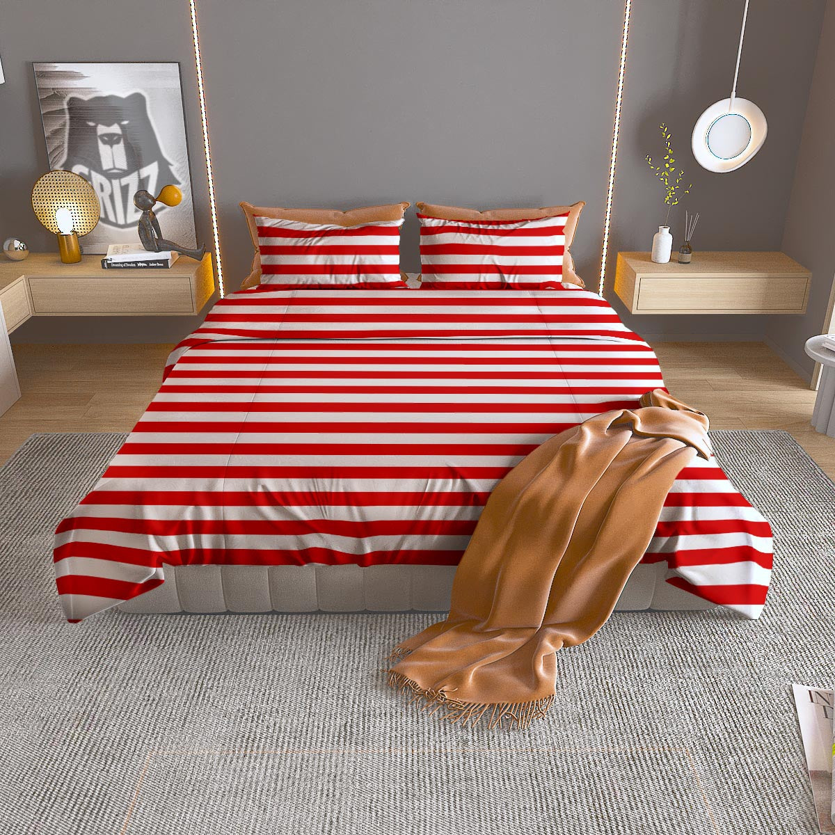 Symbol Viking Norse Runes Print Duvet Cover Bedding Set