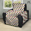 Striped White Heart On LGBT Pride Print Pattern Recliner Protector-grizzshop