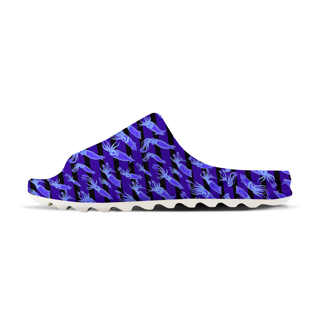 Striped Squid Print Pattern Sandals-grizzshop