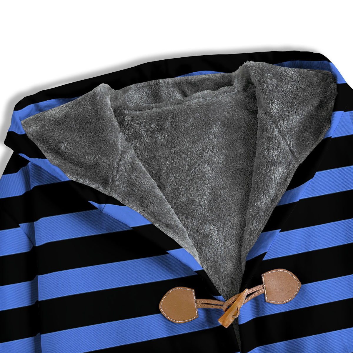 Stripes Black And Blue Print Pattern Men's Windbreaker Jacket-grizzshop
