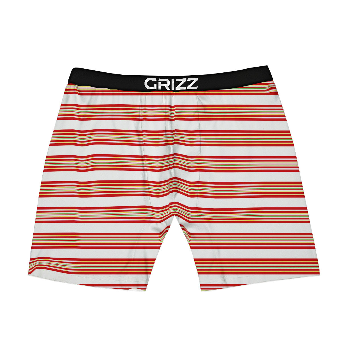 Stripes Merry Christmas Print Pattern Boxer Briefs-grizzshop