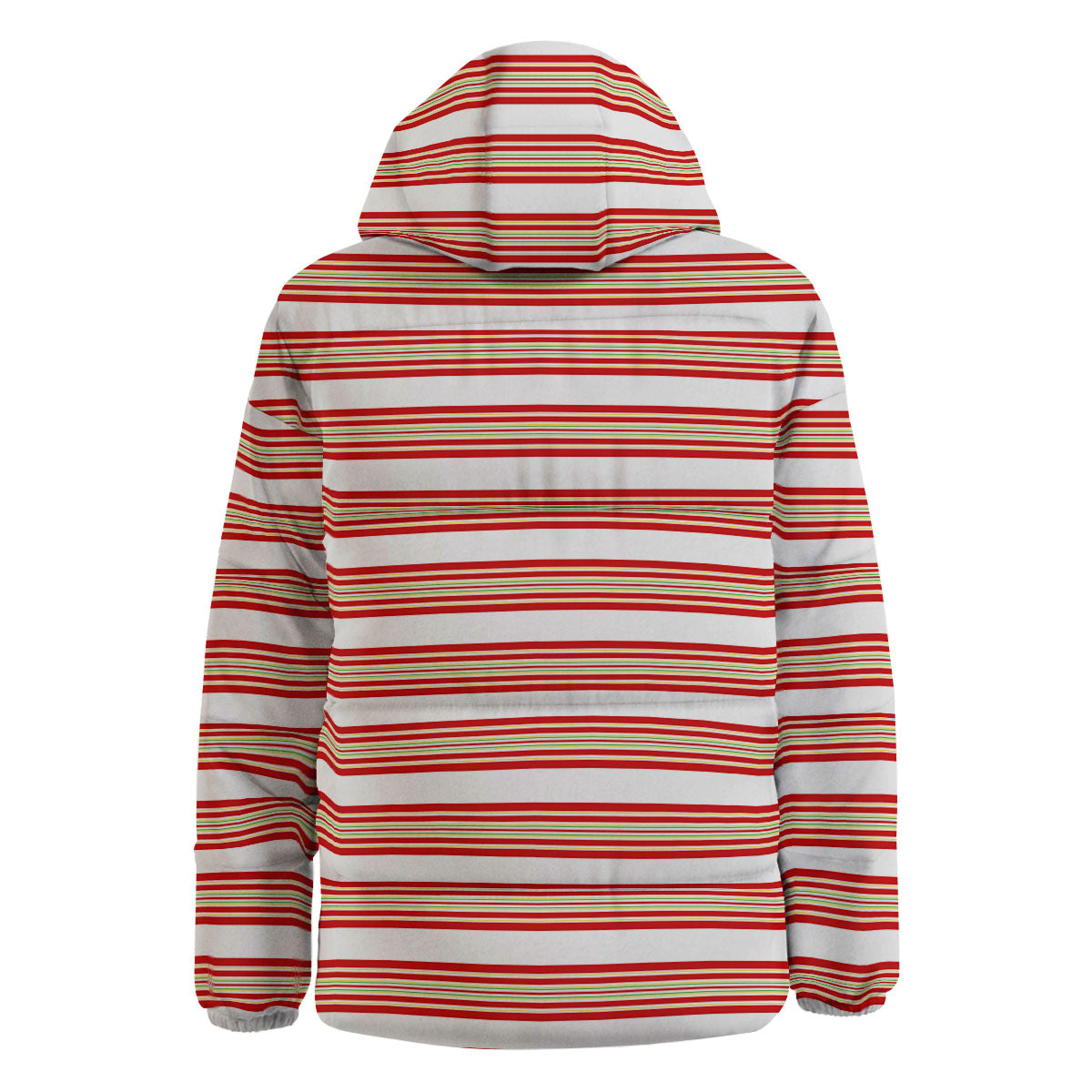 Stripes Merry Christmas Print Pattern Down Jacket-grizzshop