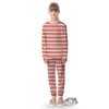 Stripes Merry Christmas Print Pattern Kid's Pajamas-grizzshop