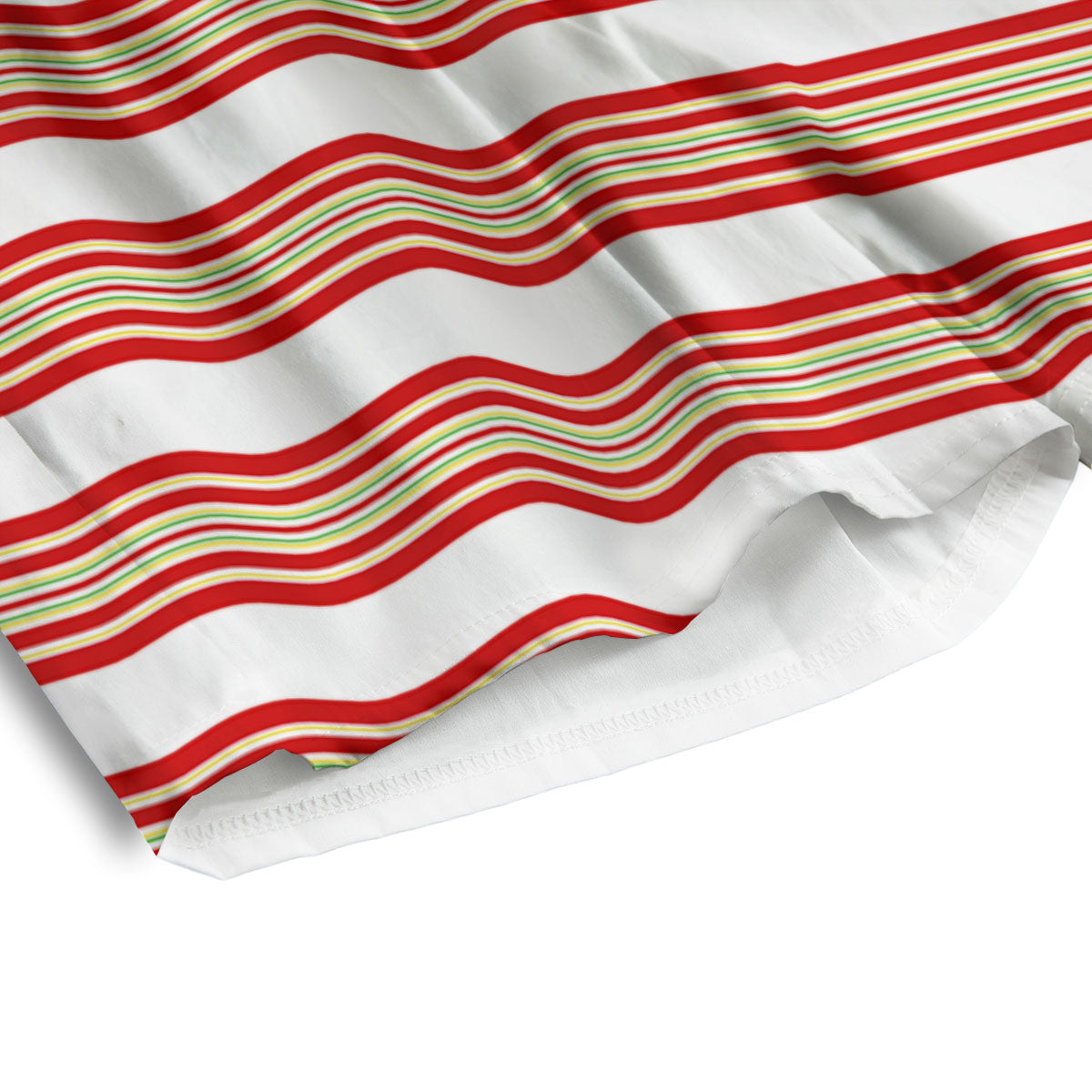 Stripes Merry Christmas Print Pattern Men's Athletic Shorts