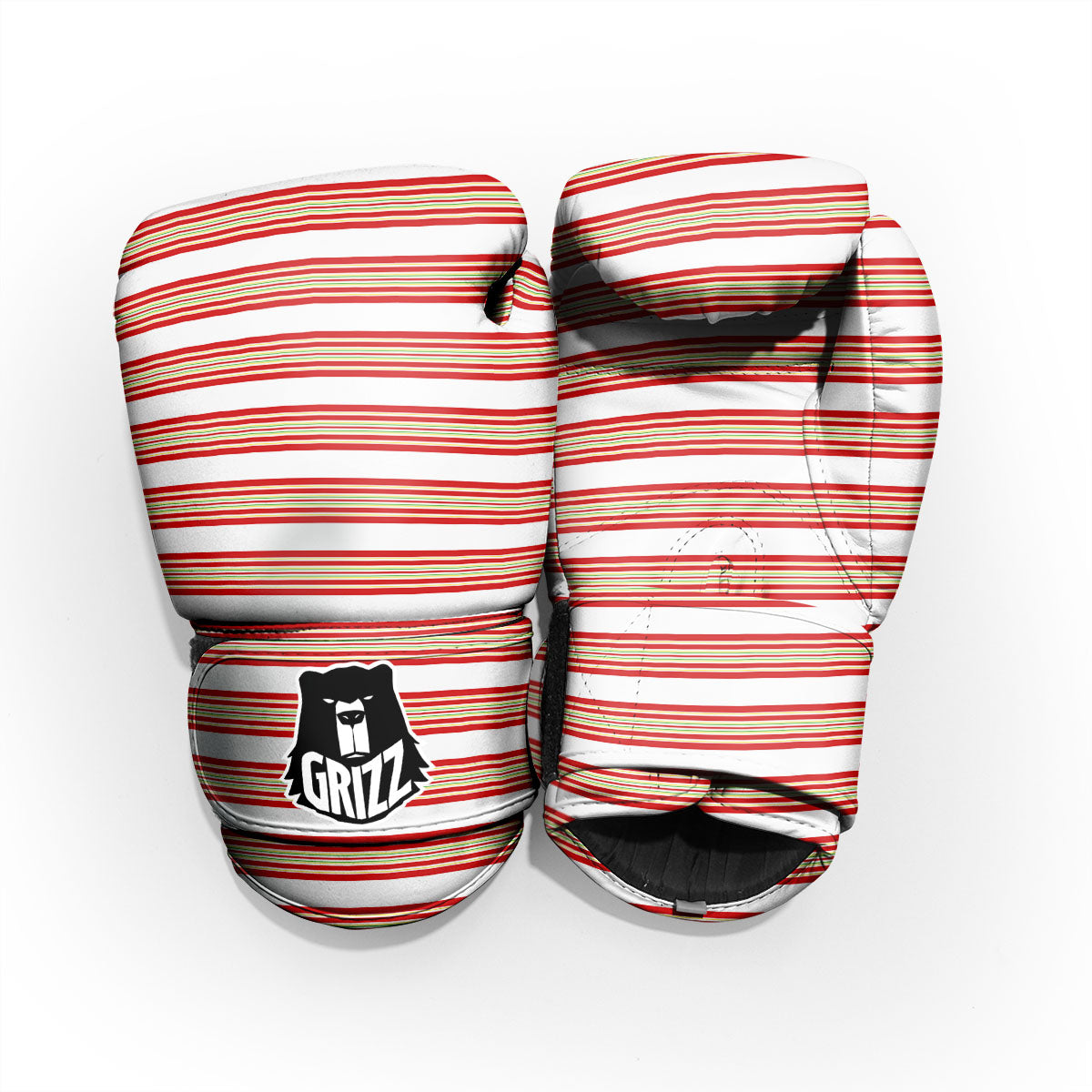Stripes Merry Christmas Print Pattern Pro Boxing Glove