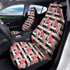 Stripes Peony And Roses Print Pattern Car Seat Covers-grizzshop