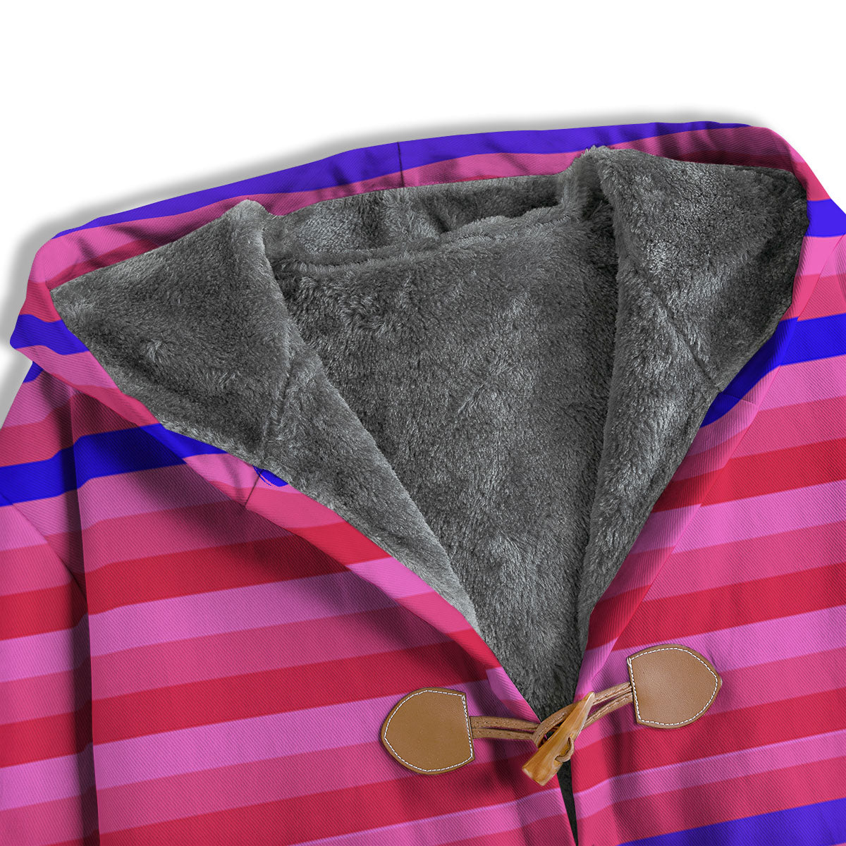Stripes Pink Red And Blue Print Men's Windbreaker Jacket-grizzshop